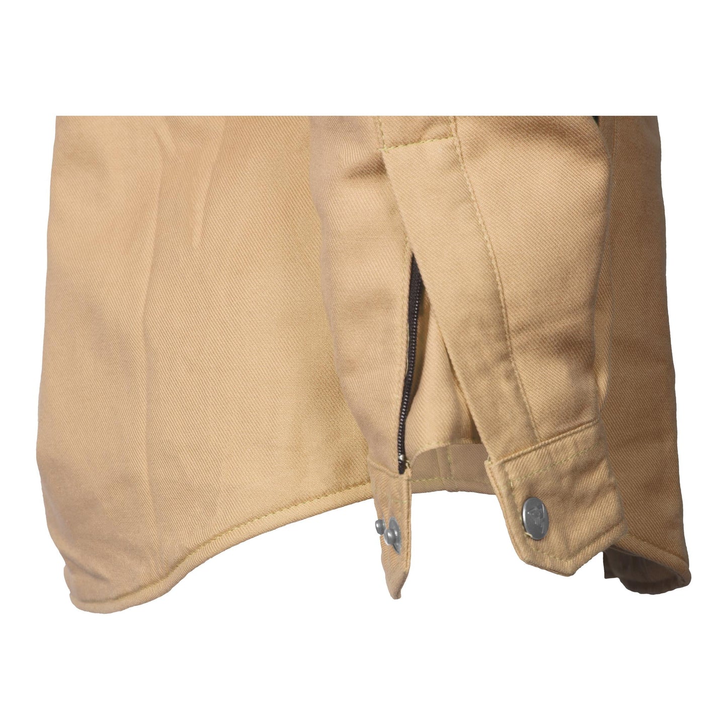 Protective Flannel Shirt for Women - Khaki Solid