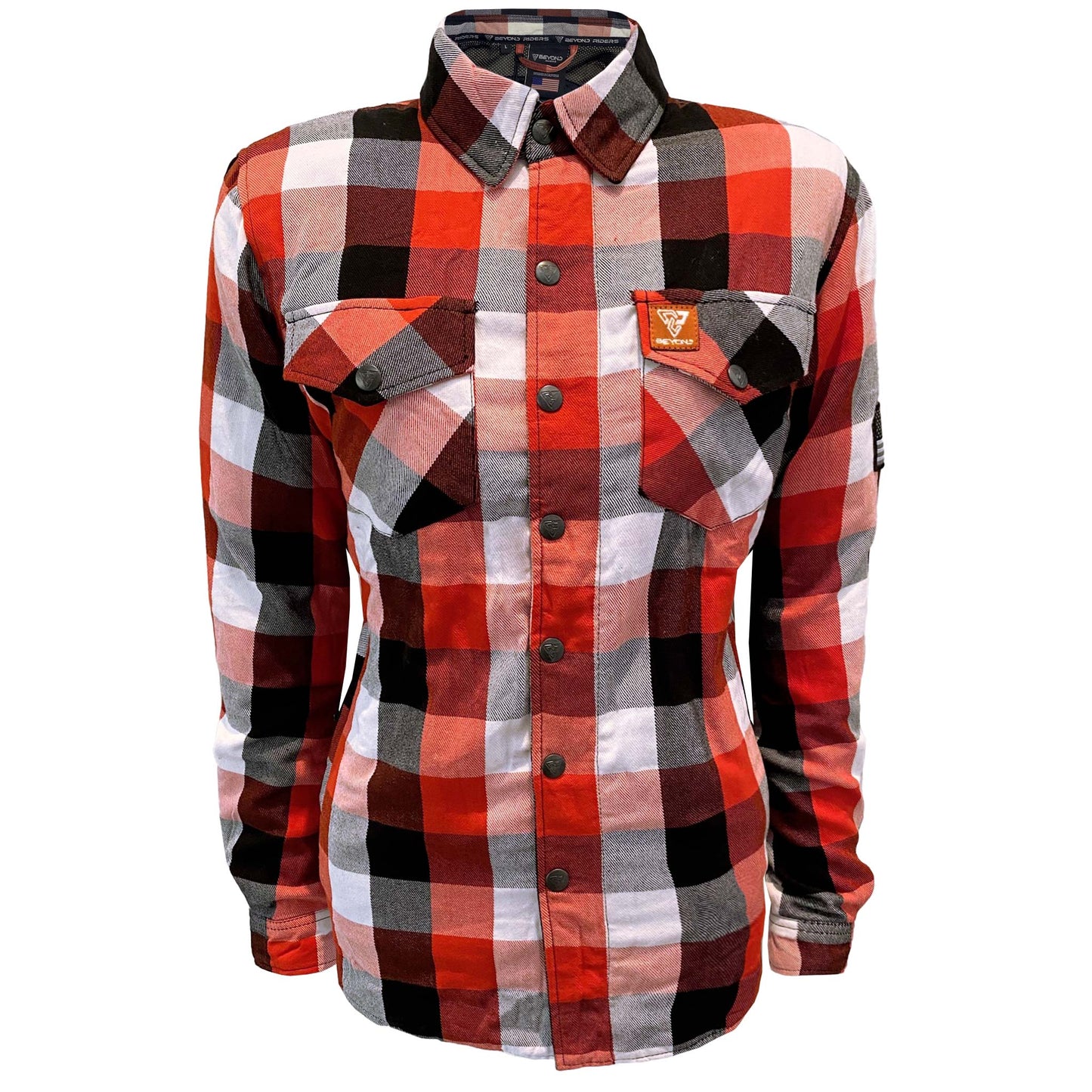 Protective Flannel Shirt for Women - Red Black White Checkered