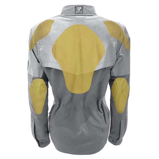 Flannel Reflective Shirt "Twilight Titanium" for Women - Grey