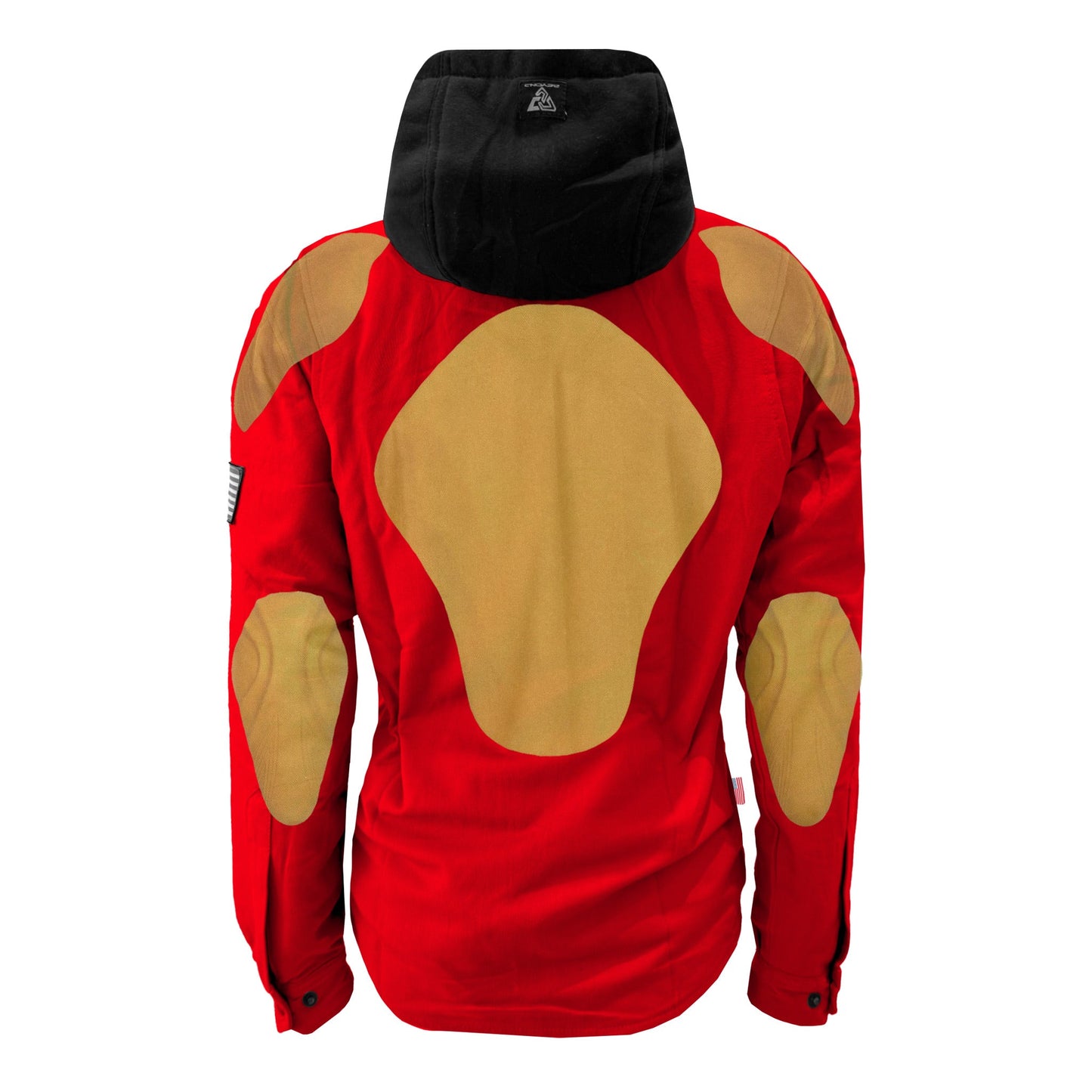 Protective Flannel Hoodie For Women - Red Solid