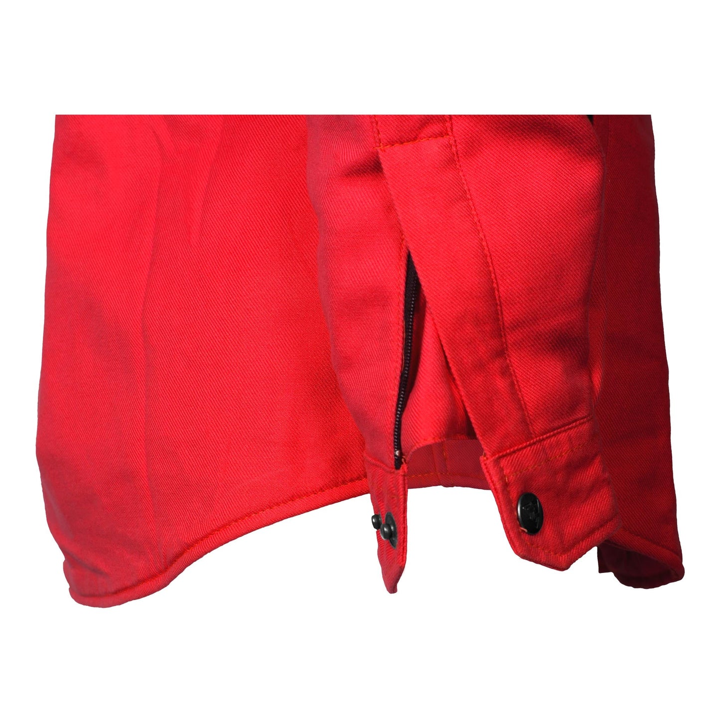Protective Flannel Shirt for Women - Red Solid