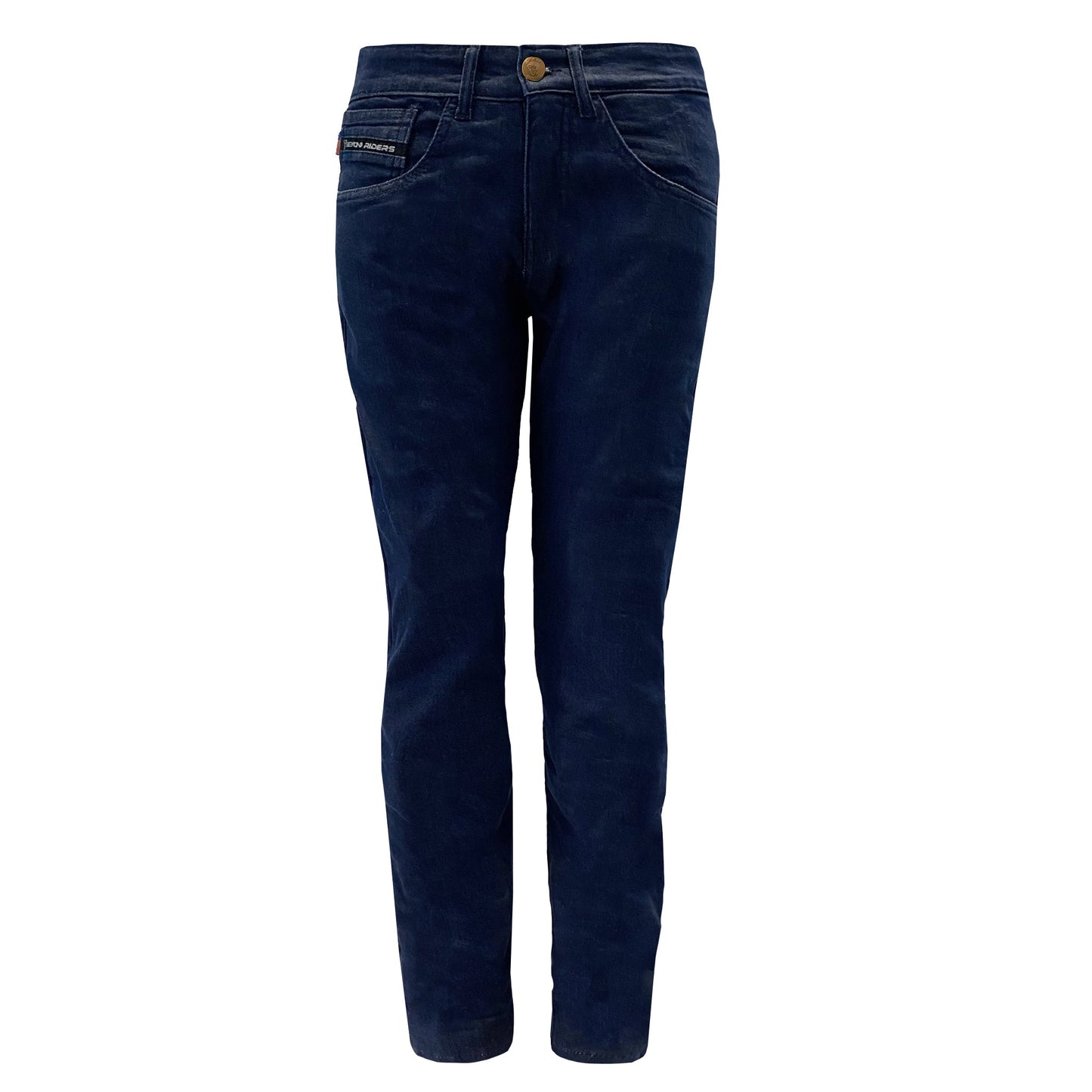 Straight Leg Protective Denim Pants (Jeans) for Women - Indigo Blue