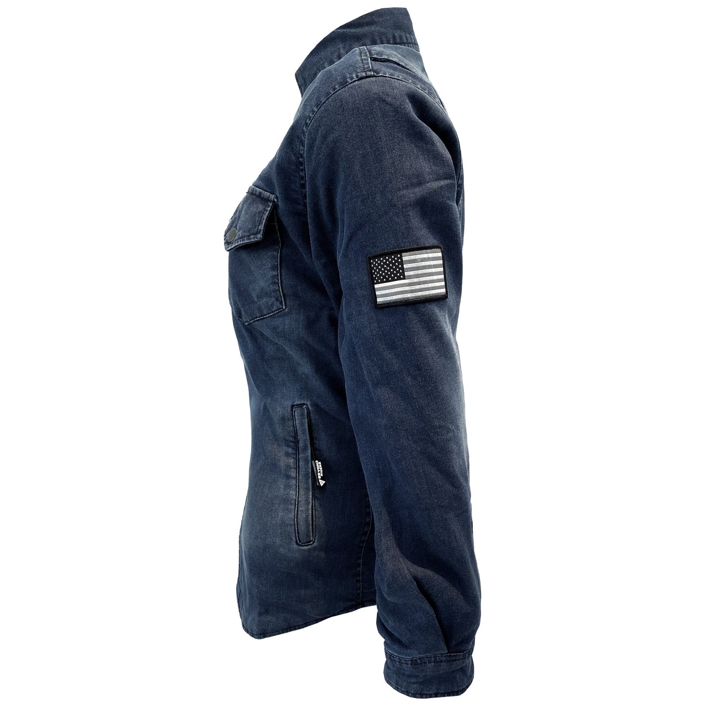 Protective Jeans Jacket for Women - Faded Blue