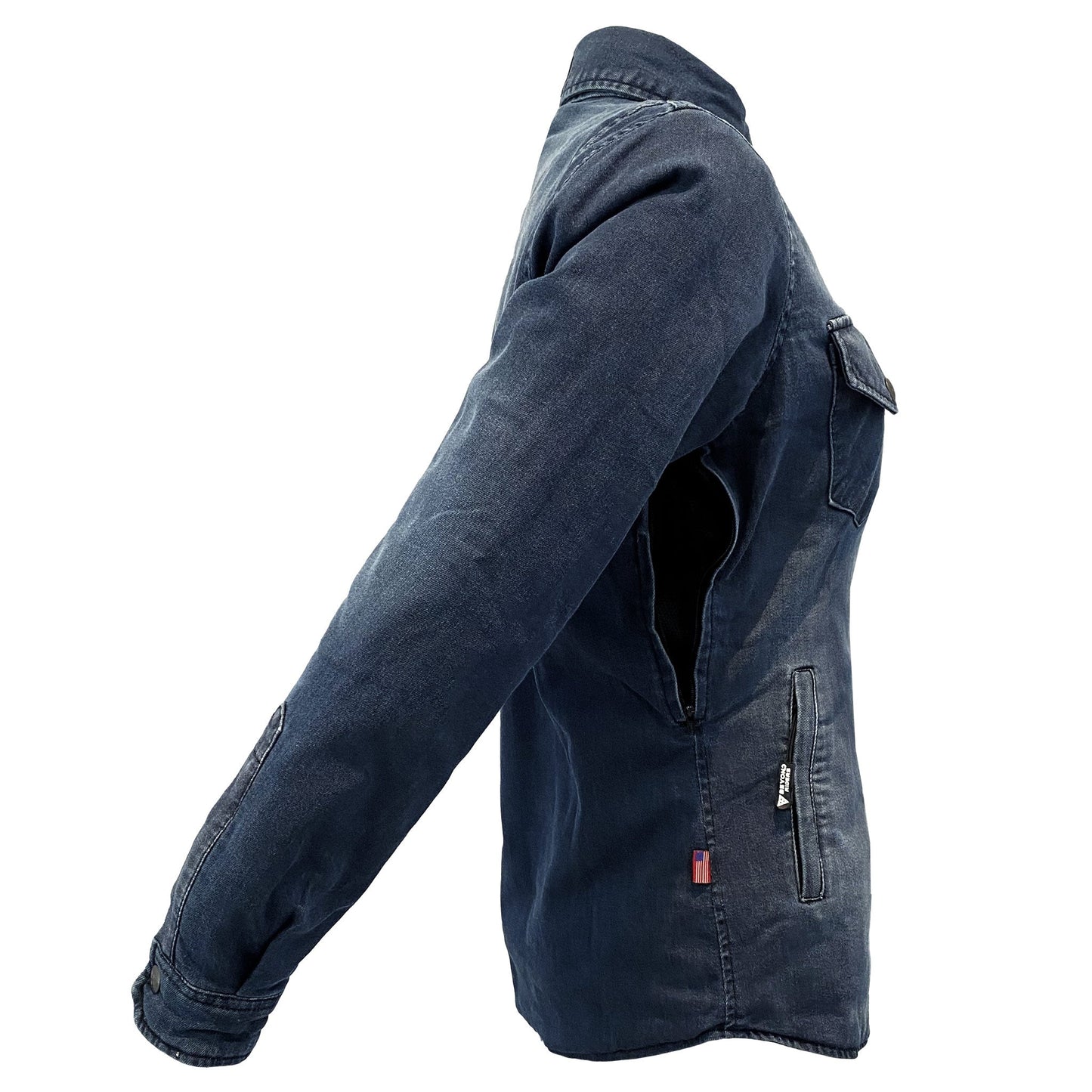 Protective Jeans Jacket for Women - Faded Blue
