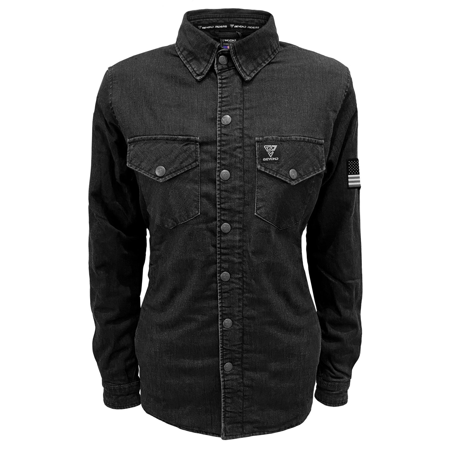 Protective Jeans Jacket for Women - Black