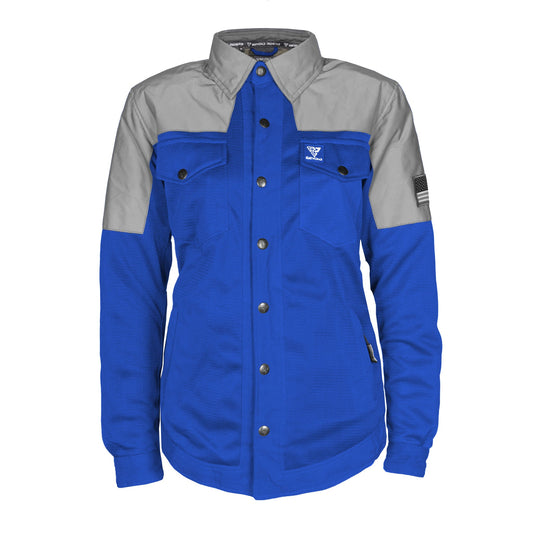 Summer Mesh Reflective Shirt Blue Eclipse for Women