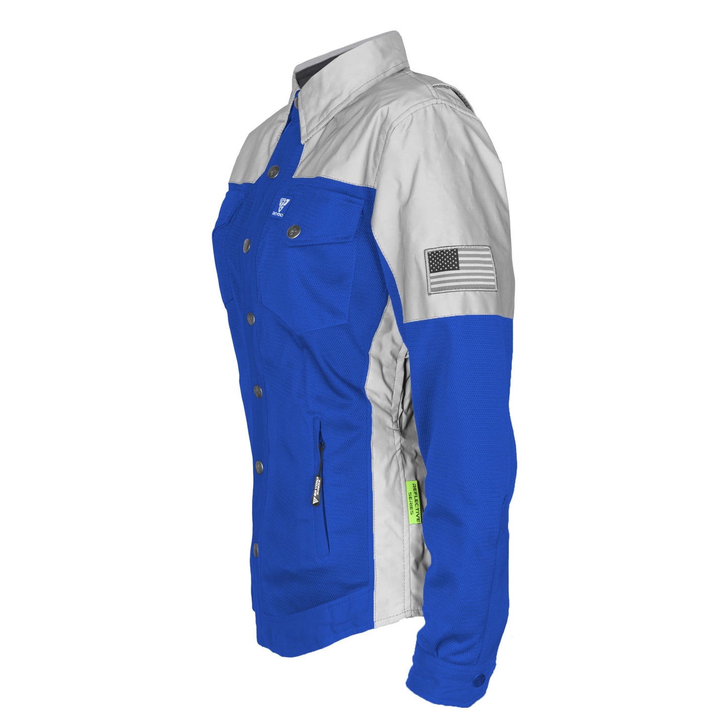 Summer Mesh Reflective Shirt Blue Eclipse for Women