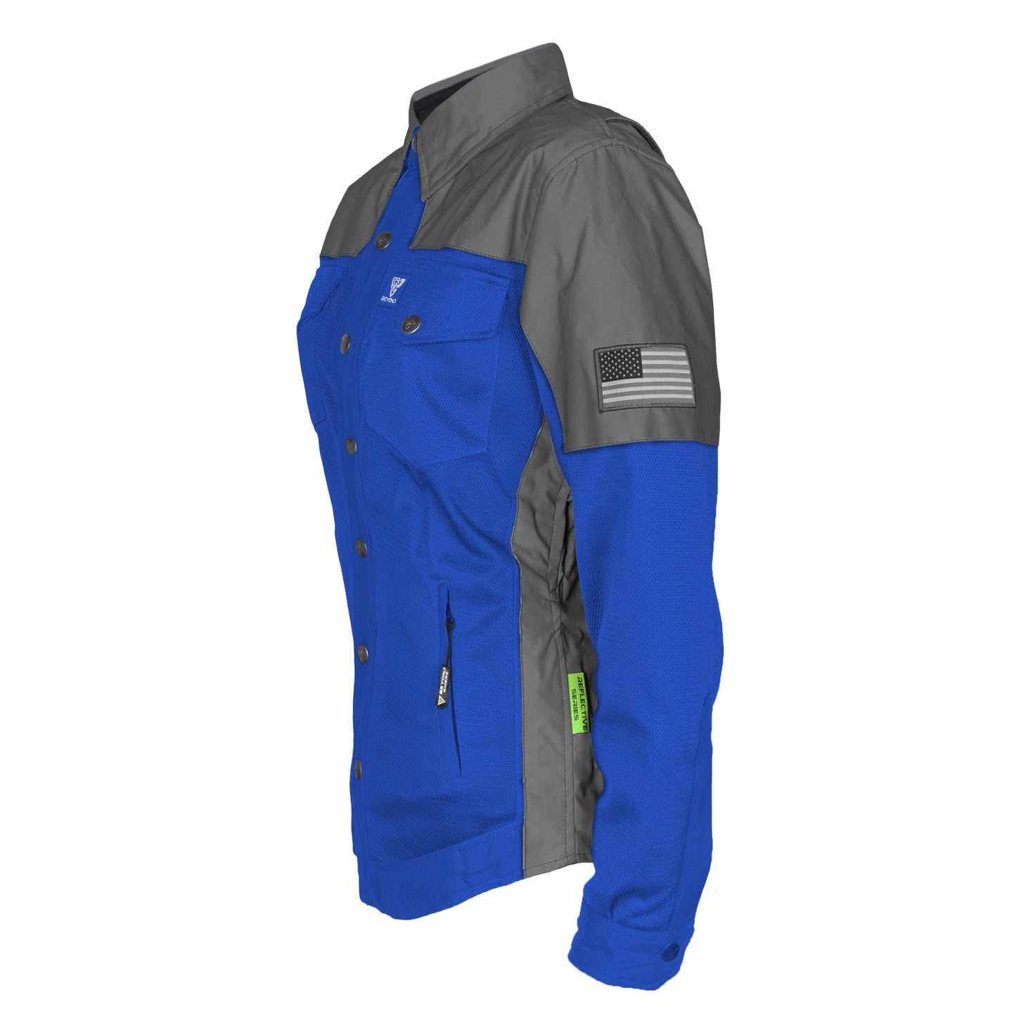 Summer Mesh Reflective Shirt Blue Nebula for Women