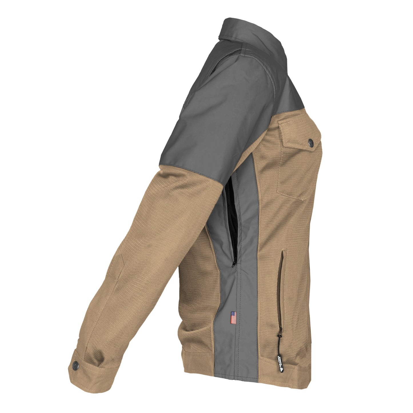 Summer Mesh Reflective Shirt Camel Nebula for Women