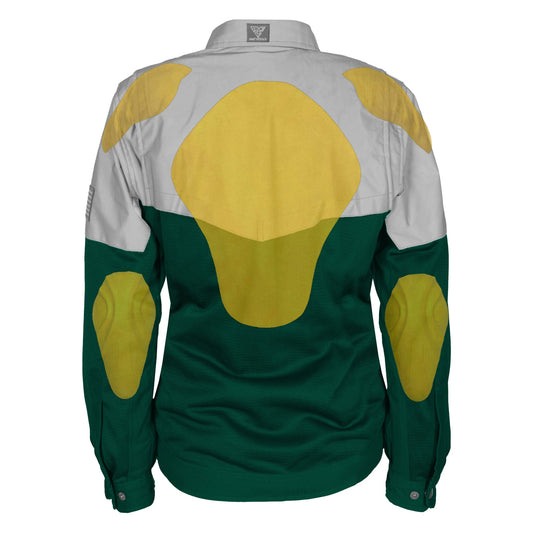 Summer Mesh Reflective Shirt Dark Green Eclipse for Women
