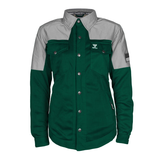 Summer Mesh Reflective Shirt Dark Green Eclipse for Women