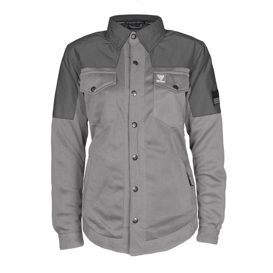 Summer Mesh Reflective Shirt Dark Grey Nebula for Women
