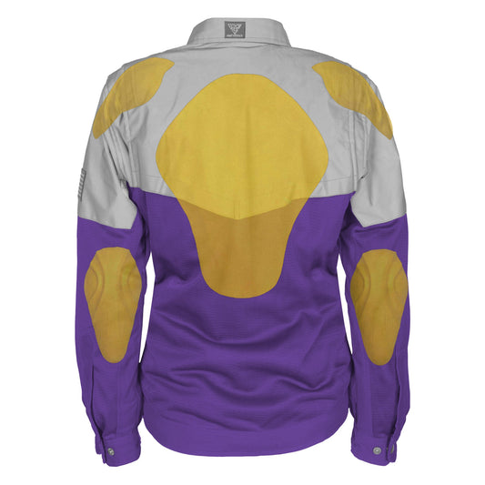 Summer Mesh Reflective Shirt Purple Eclipse for Women