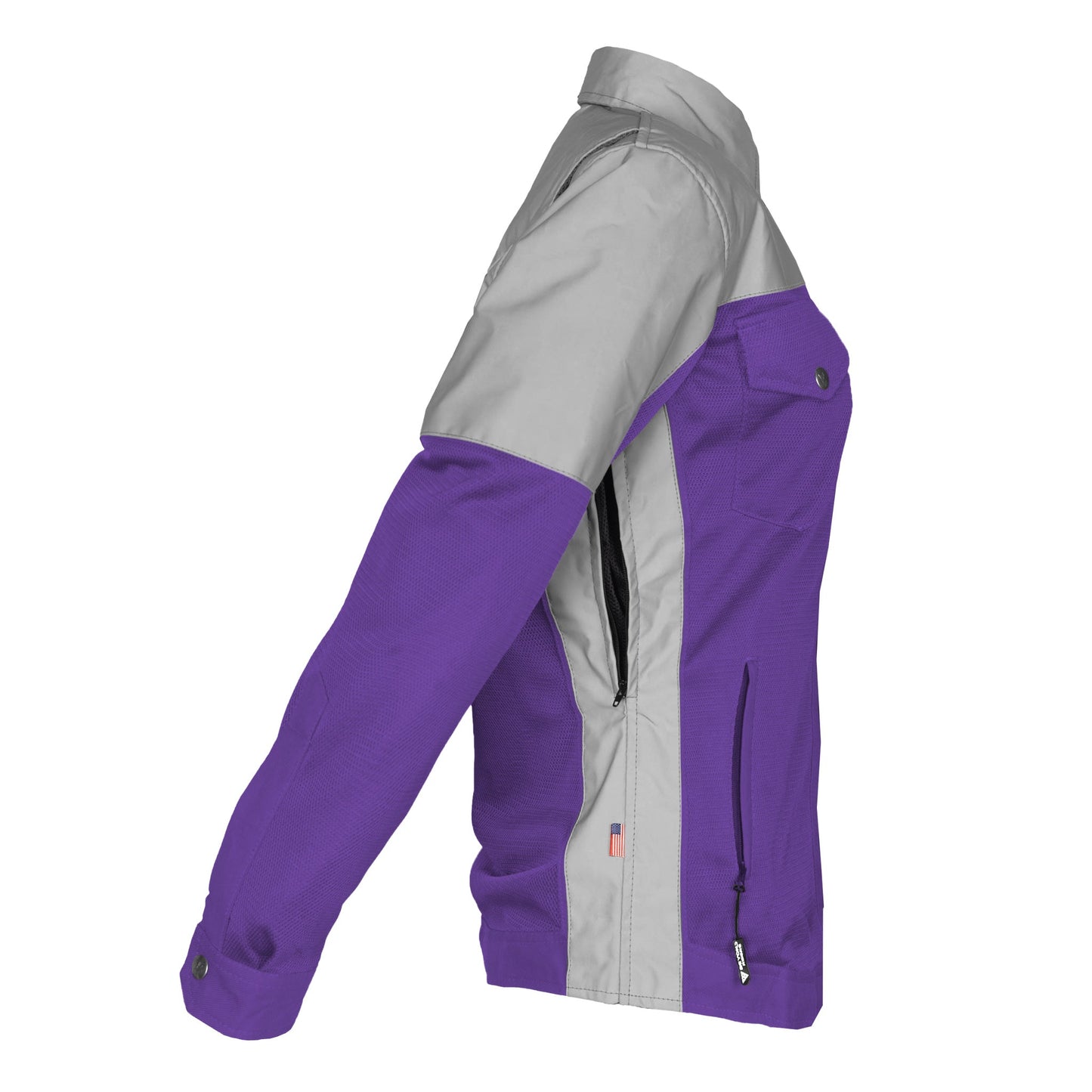 Summer Mesh Reflective Shirt Purple Eclipse for Women