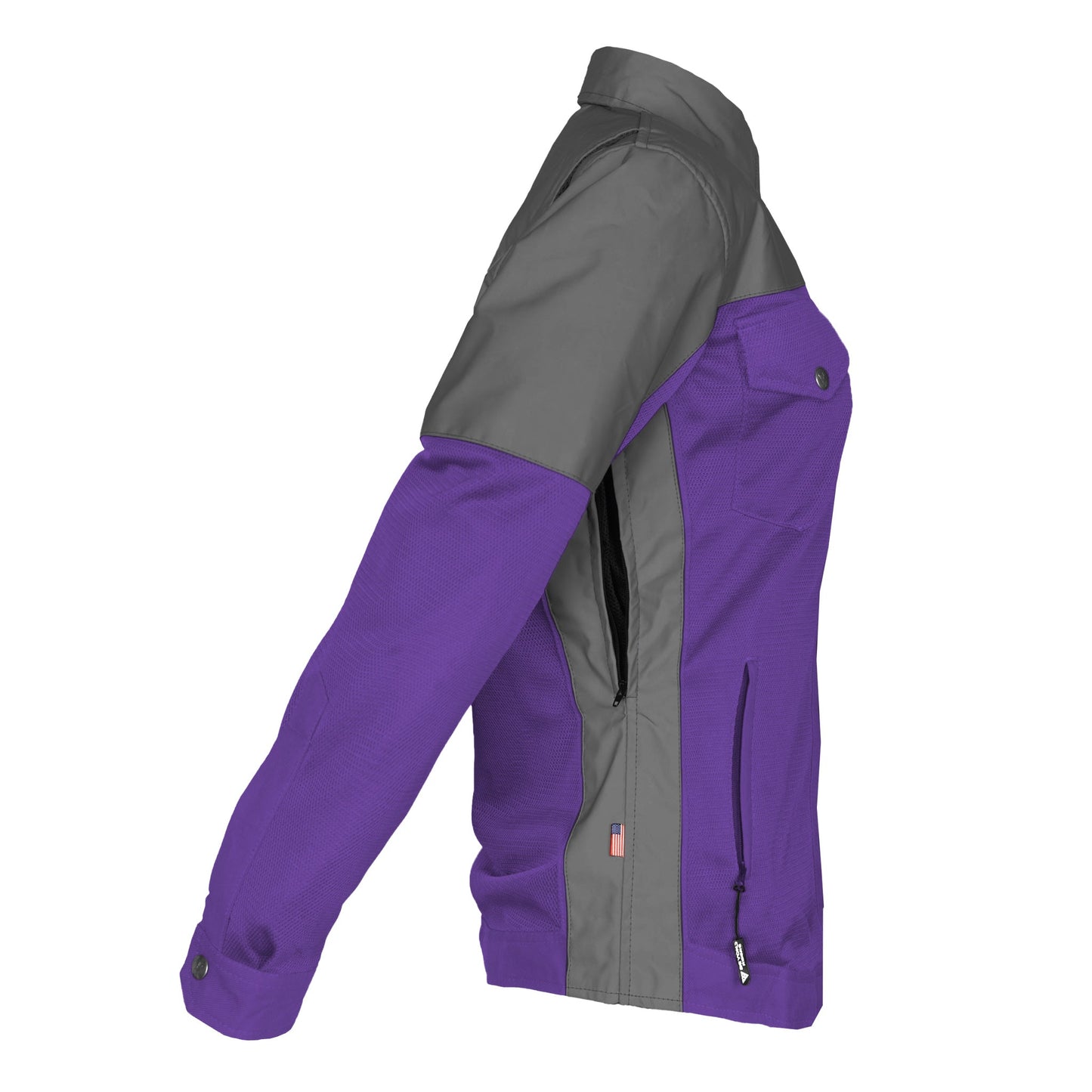 Summer Mesh Reflective Shirt Purple Nebula for Women