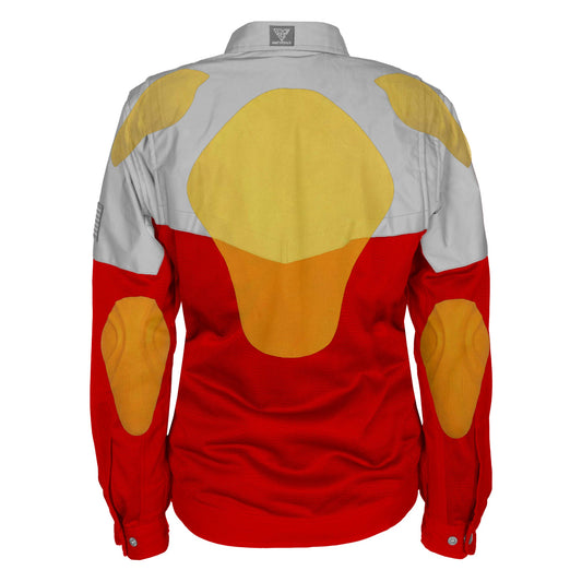 Summer Mesh Reflective Shirt Red Eclipse for Women