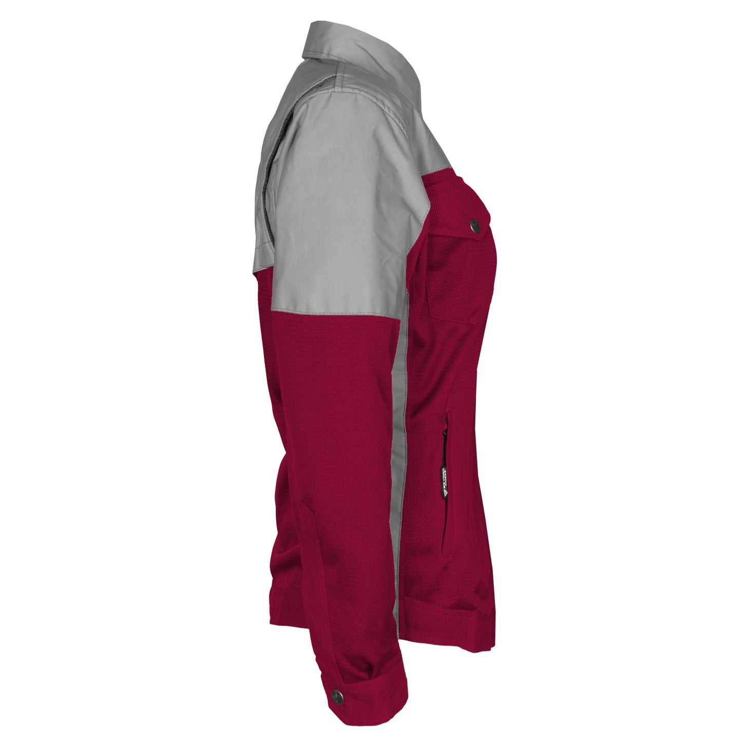 Summer Mesh Reflective Shirt Red Maroon Eclipse for Women