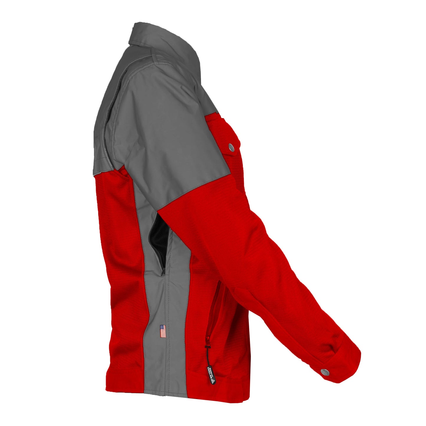 Summer Mesh Reflective Shirt Red Nebula for Women