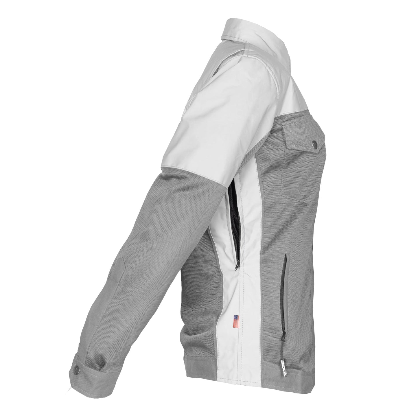 Summer Mesh Reflective Shirt "Twilight Titanium" for Women - Gray and Silver
