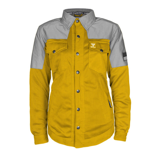 Summer Mesh Reflective Shirt Yellow Eclipse for Women