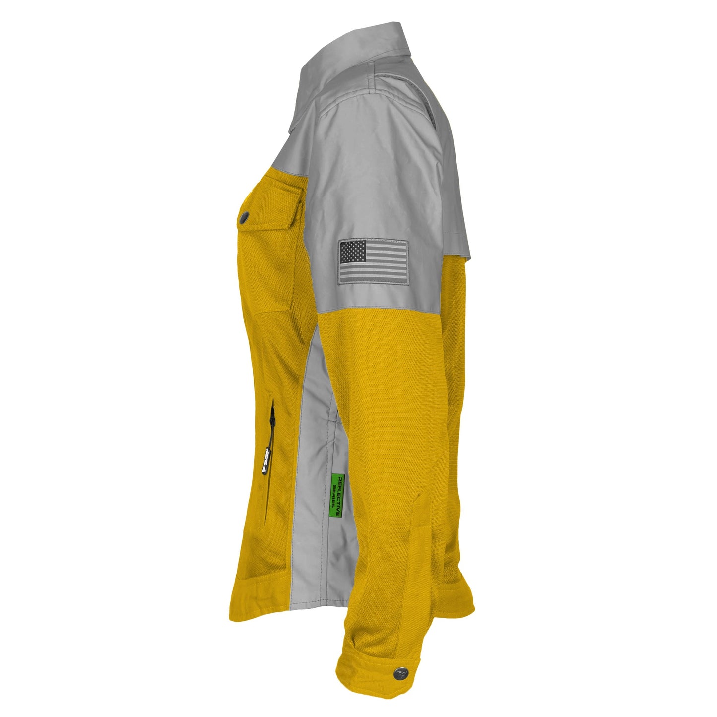 Summer Mesh Reflective Shirt Yellow Eclipse for Women