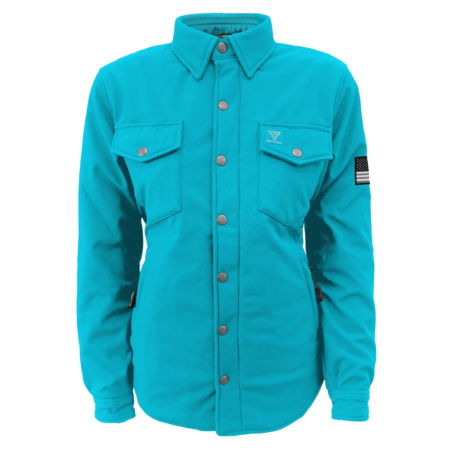 Protective SoftShell Winter Jacket for Women – Arctic Blue Matte