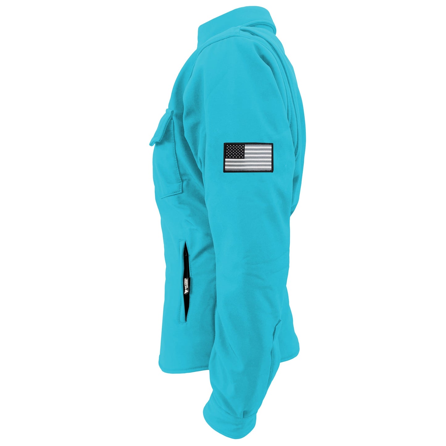 Protective SoftShell Winter Jacket for Women – Arctic Blue Matte