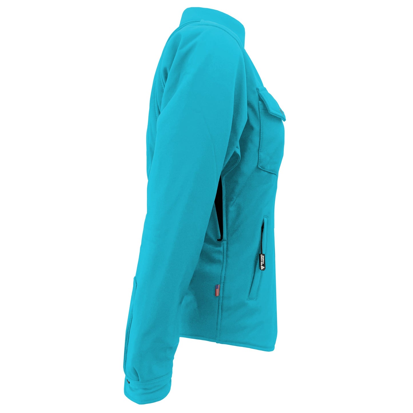 Protective SoftShell Winter Jacket for Women – Arctic Blue Matte