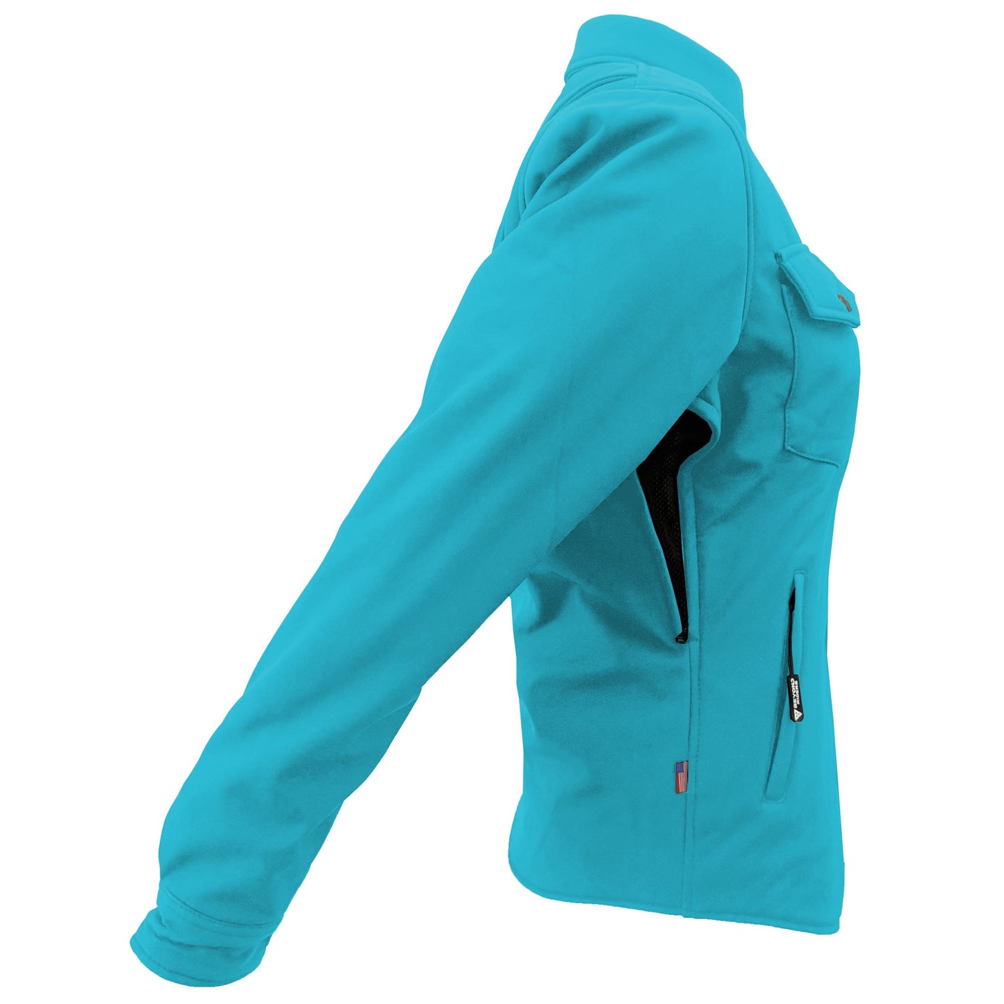 Protective SoftShell Winter Jacket for Women – Arctic Blue Matte