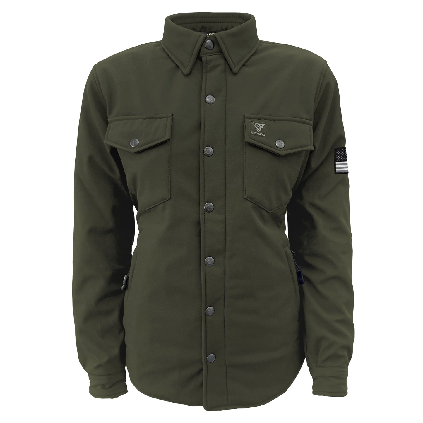 Protective SoftShell Winter Jacket for Women - Army Green Matte