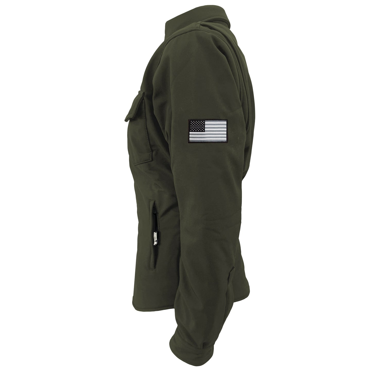 Protective SoftShell Winter Jacket for Women - Army Green Matte