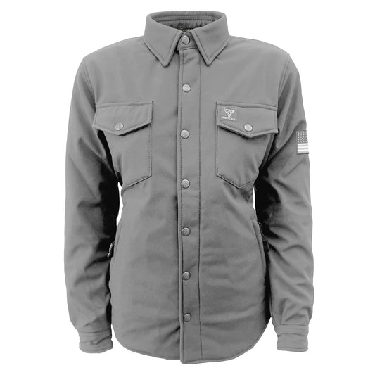 Protective SoftShell Winter Jacket for Women – Light Gray Matte