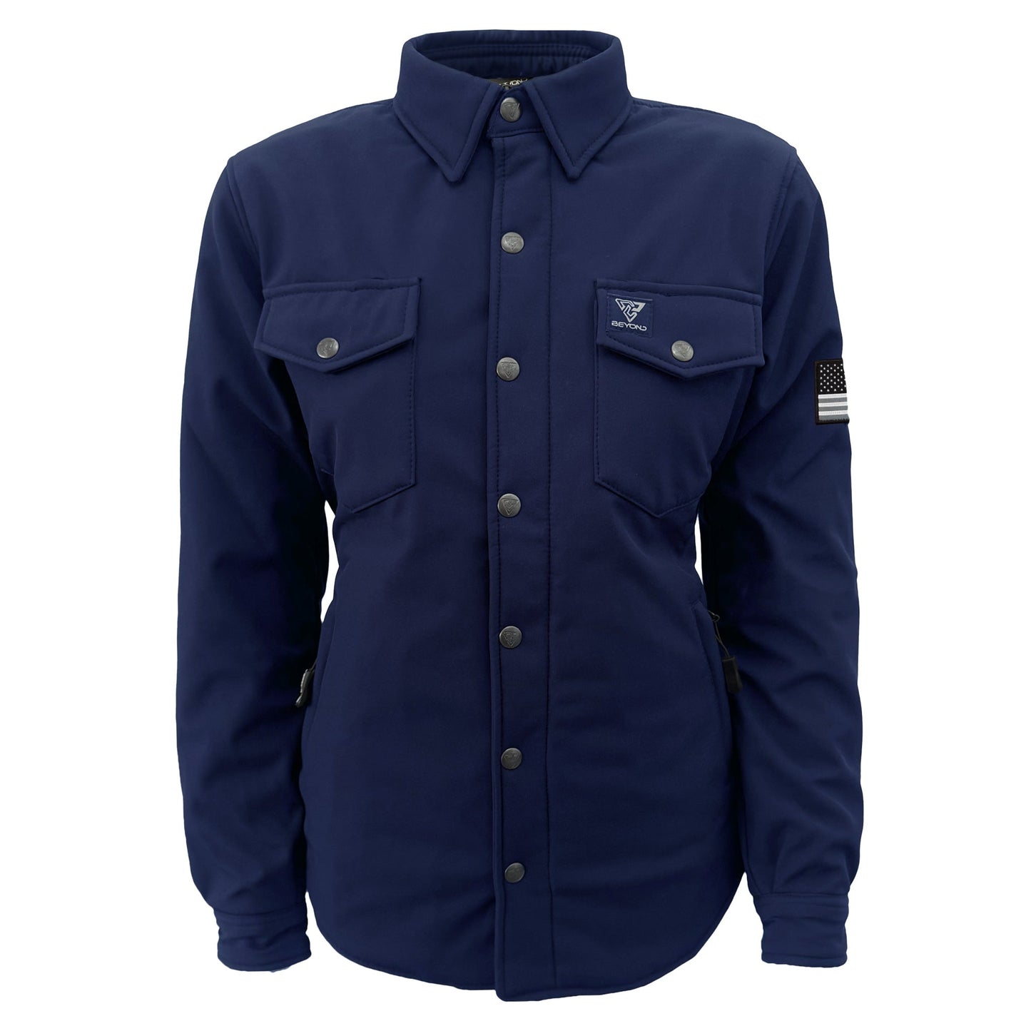 Protective SoftShell Winter Jacket for Women – Navy Blue Matte