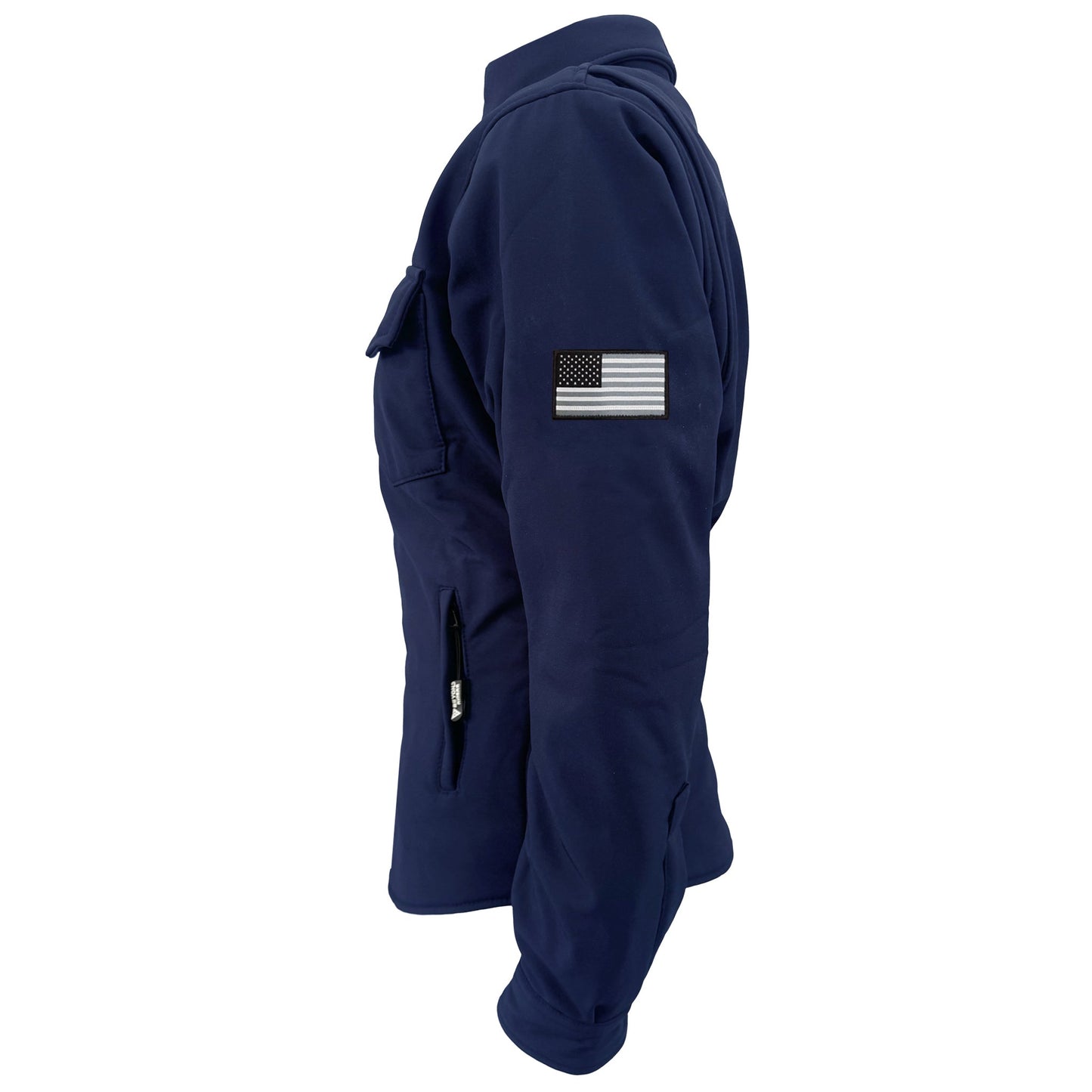 Protective SoftShell Winter Jacket for Women – Navy Blue Matte