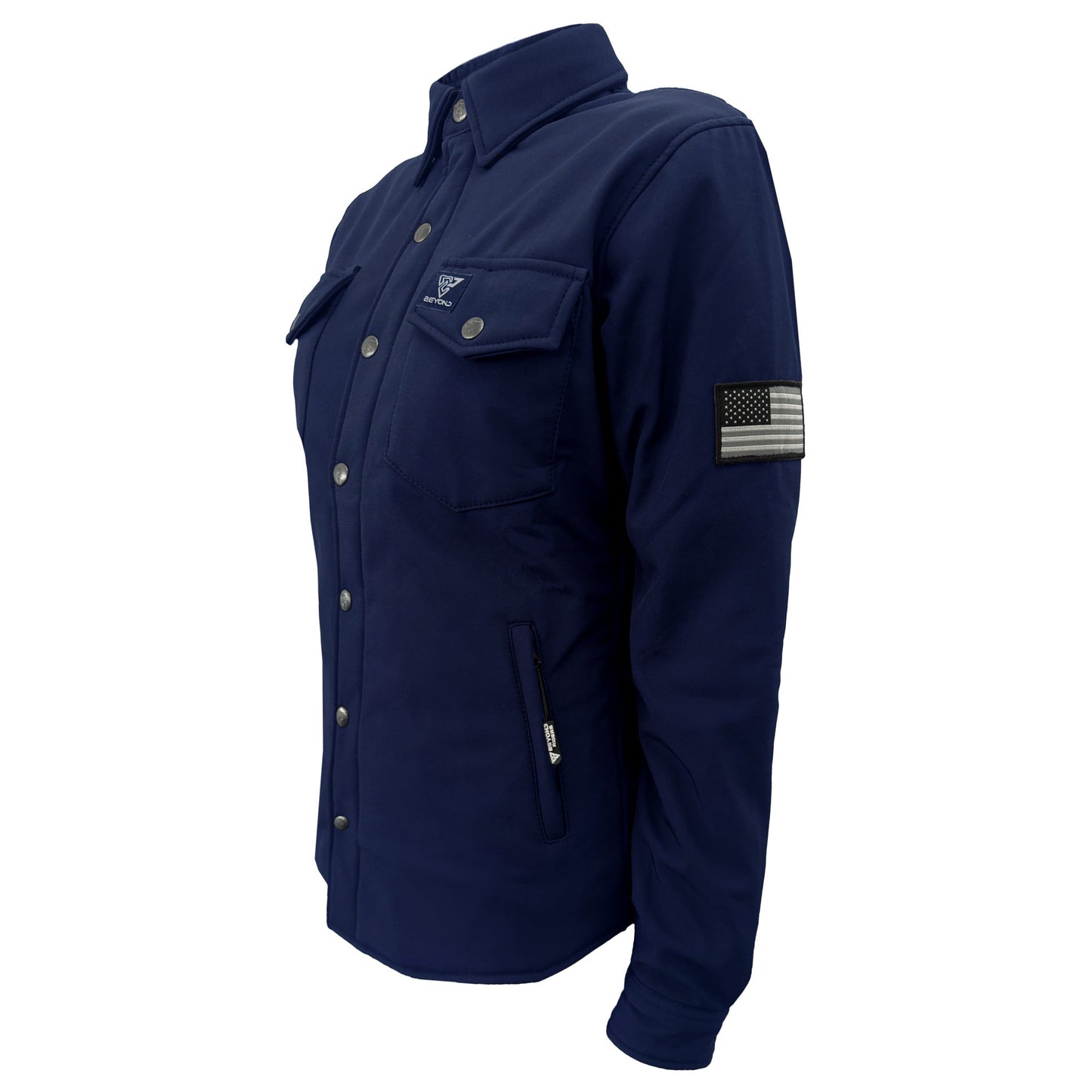 Protective SoftShell Winter Jacket for Women – Navy Blue Matte