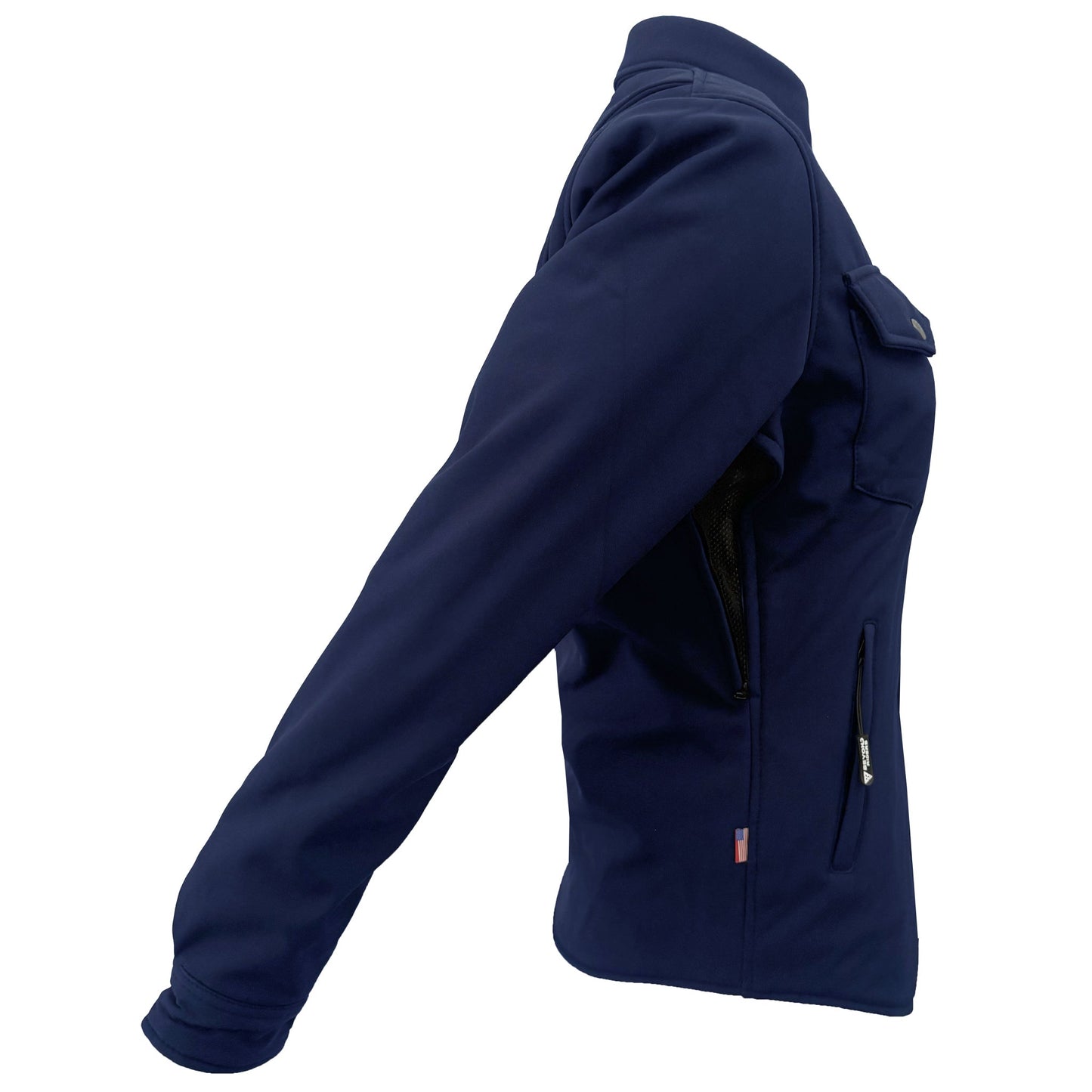 Protective SoftShell Winter Jacket for Women – Navy Blue Matte
