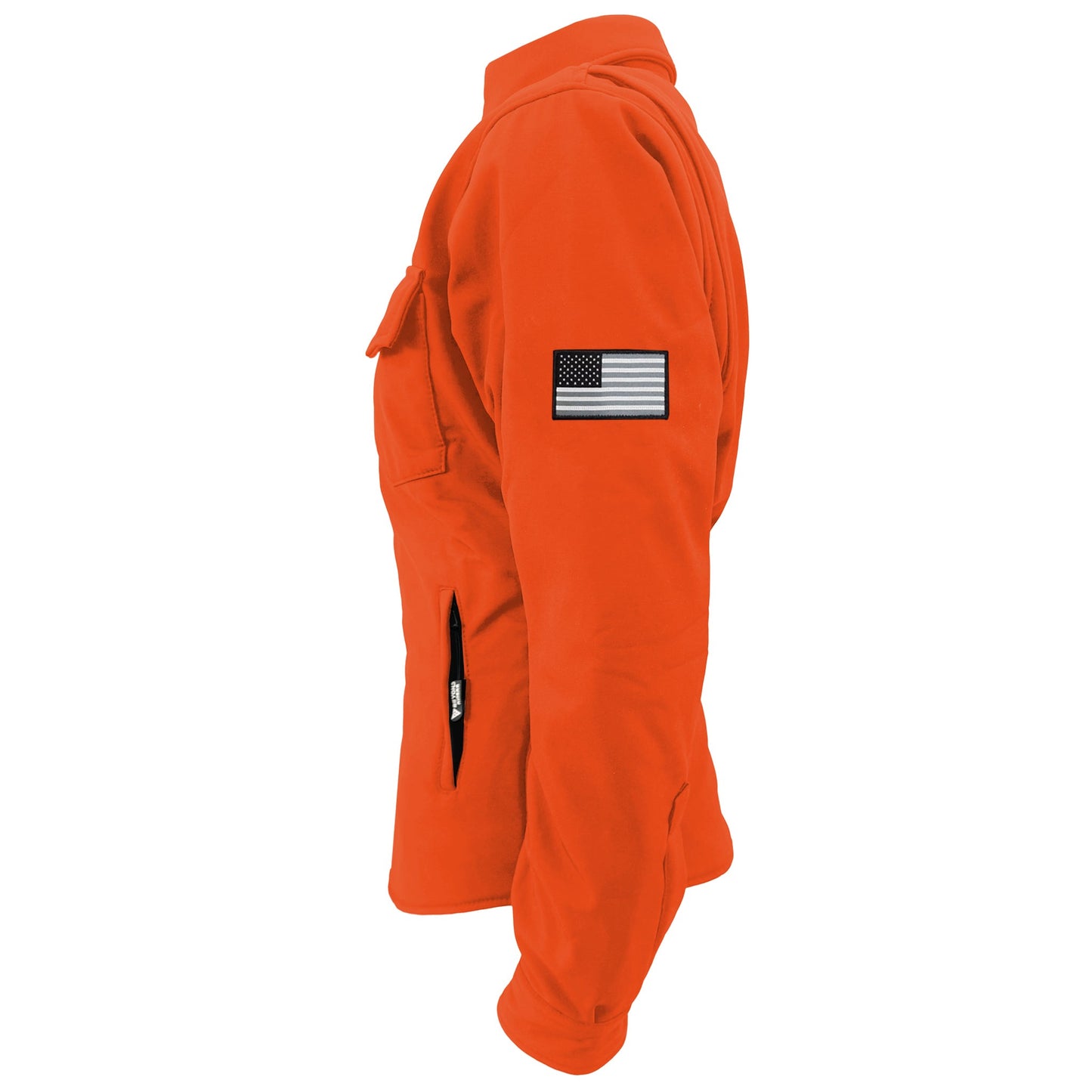 Protective SoftShell Winter Jacket for Women – Orange Matte