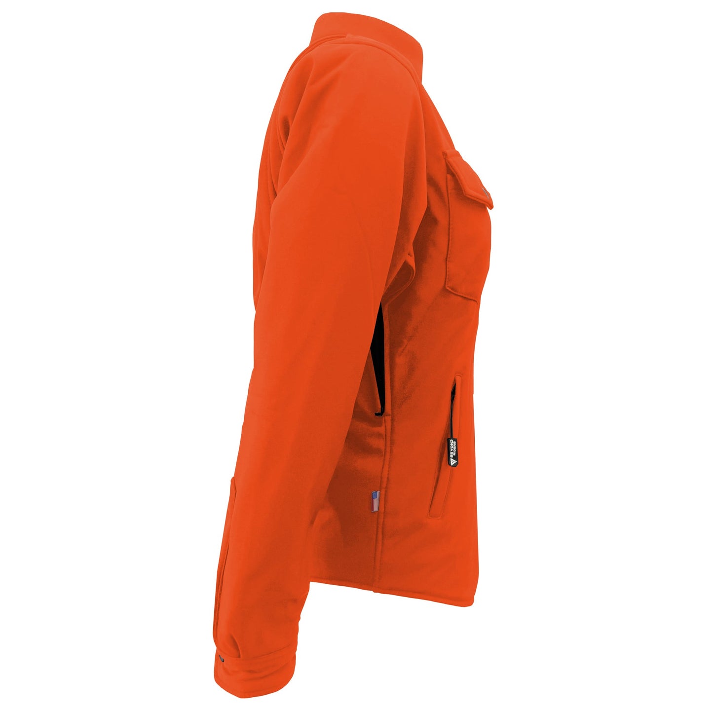 Protective SoftShell Winter Jacket for Women – Orange Matte