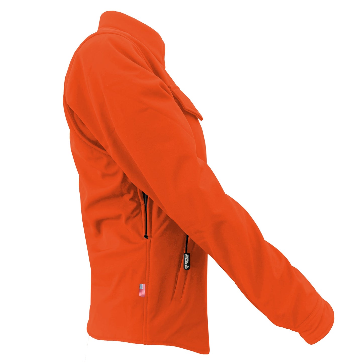 Protective SoftShell Winter Jacket for Women – Orange Matte