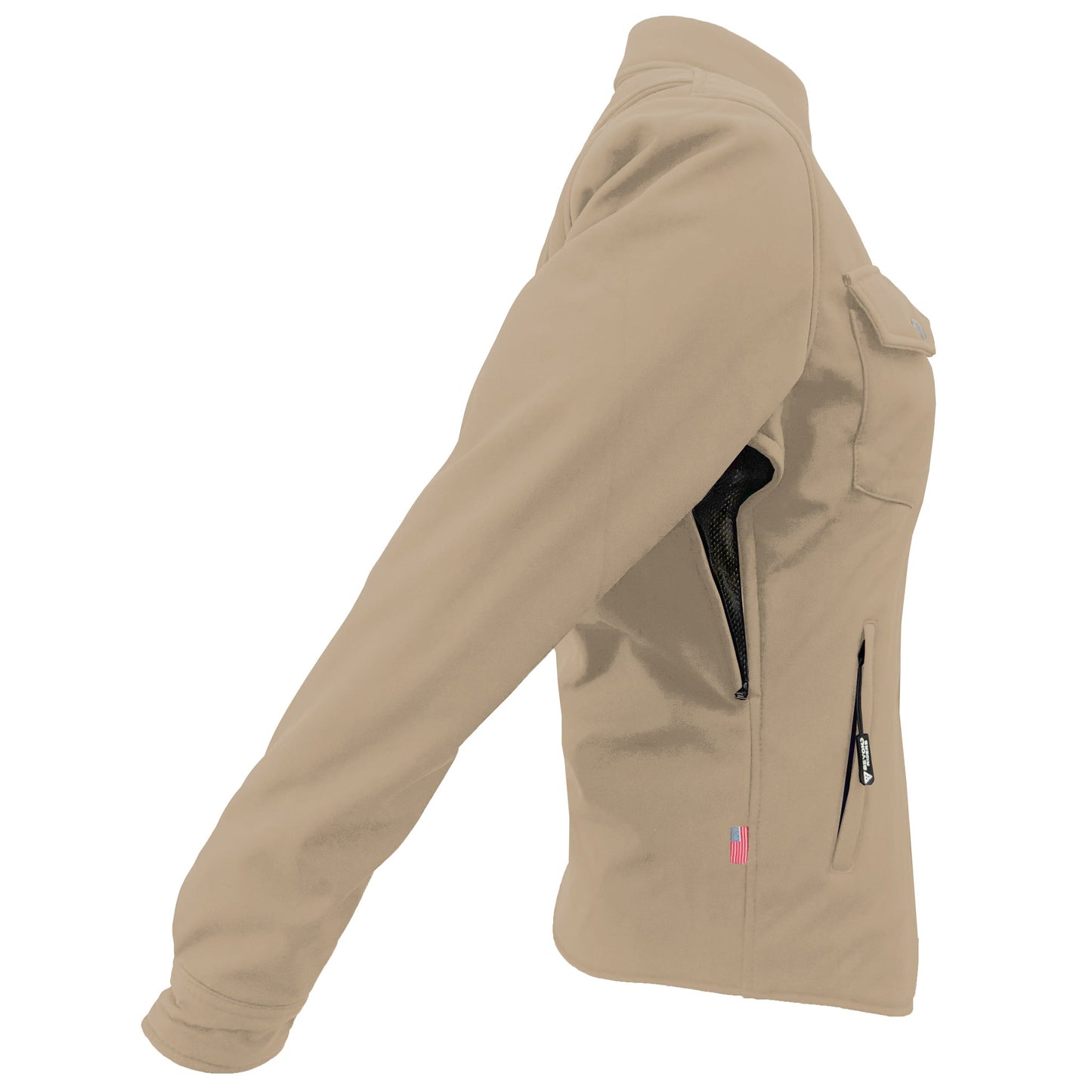 Protective SoftShell Winter Jacket for Women – Khaki Matte