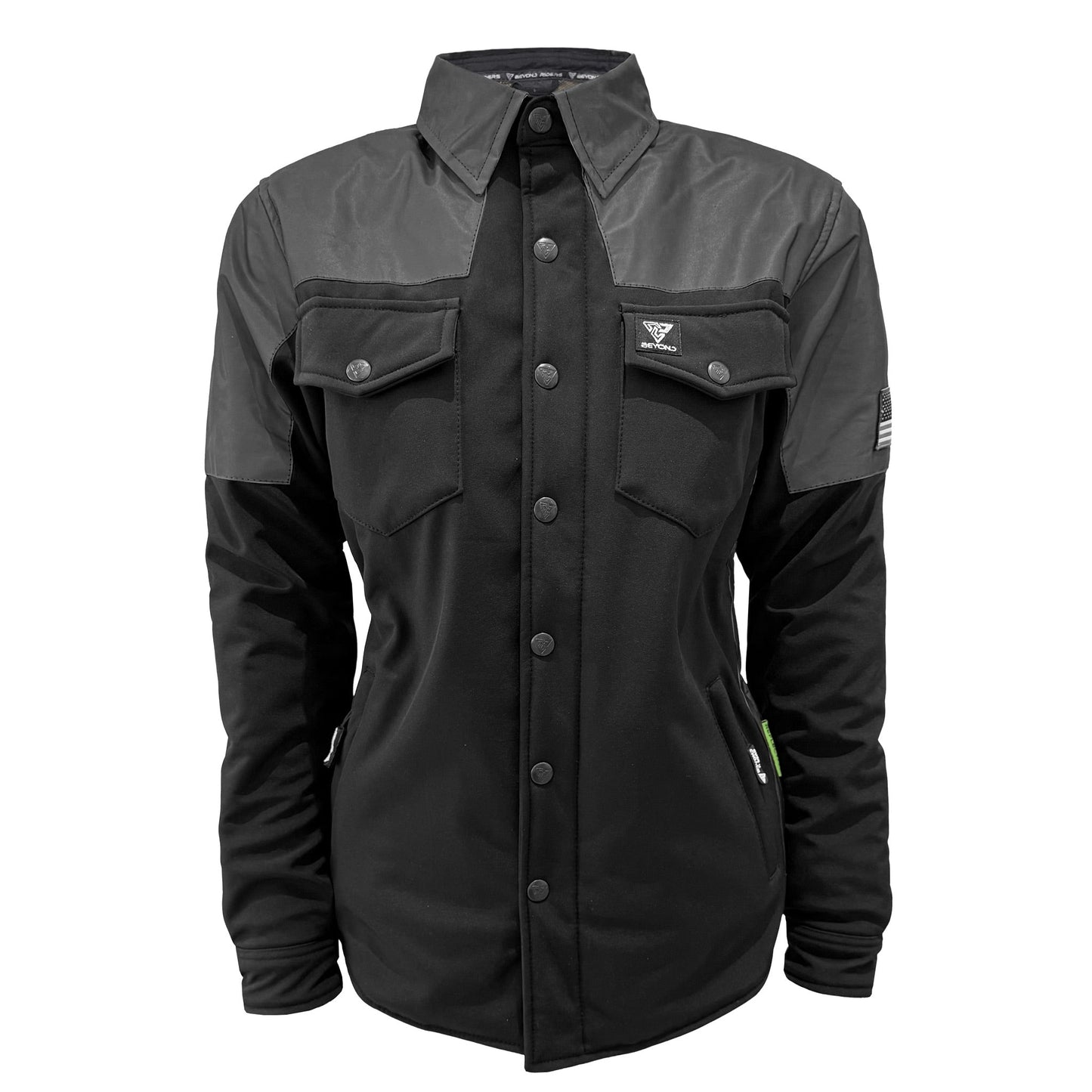 SoftShell Reflective "Nightfall Nebula" Winter Jacket for Women - Black Matte