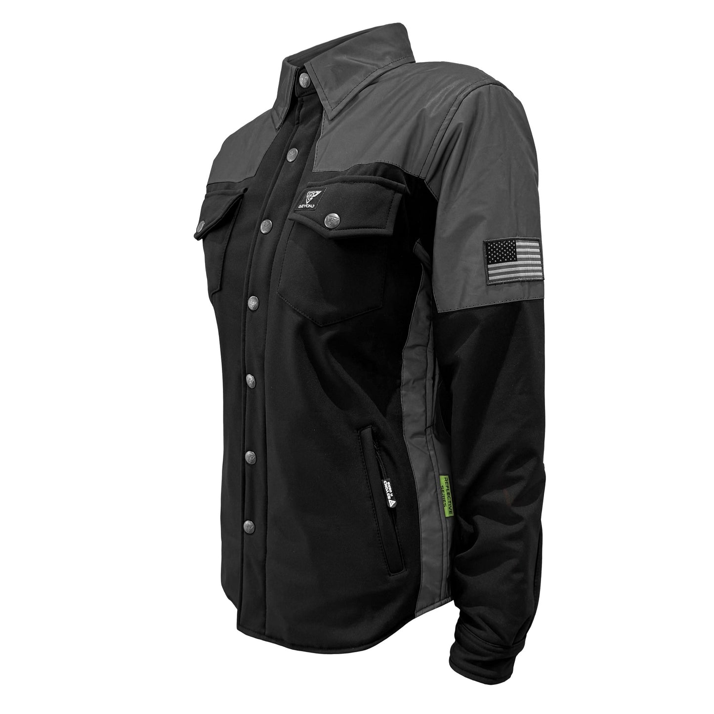 SoftShell Reflective "Nightfall Nebula" Winter Jacket for Women - Black Matte