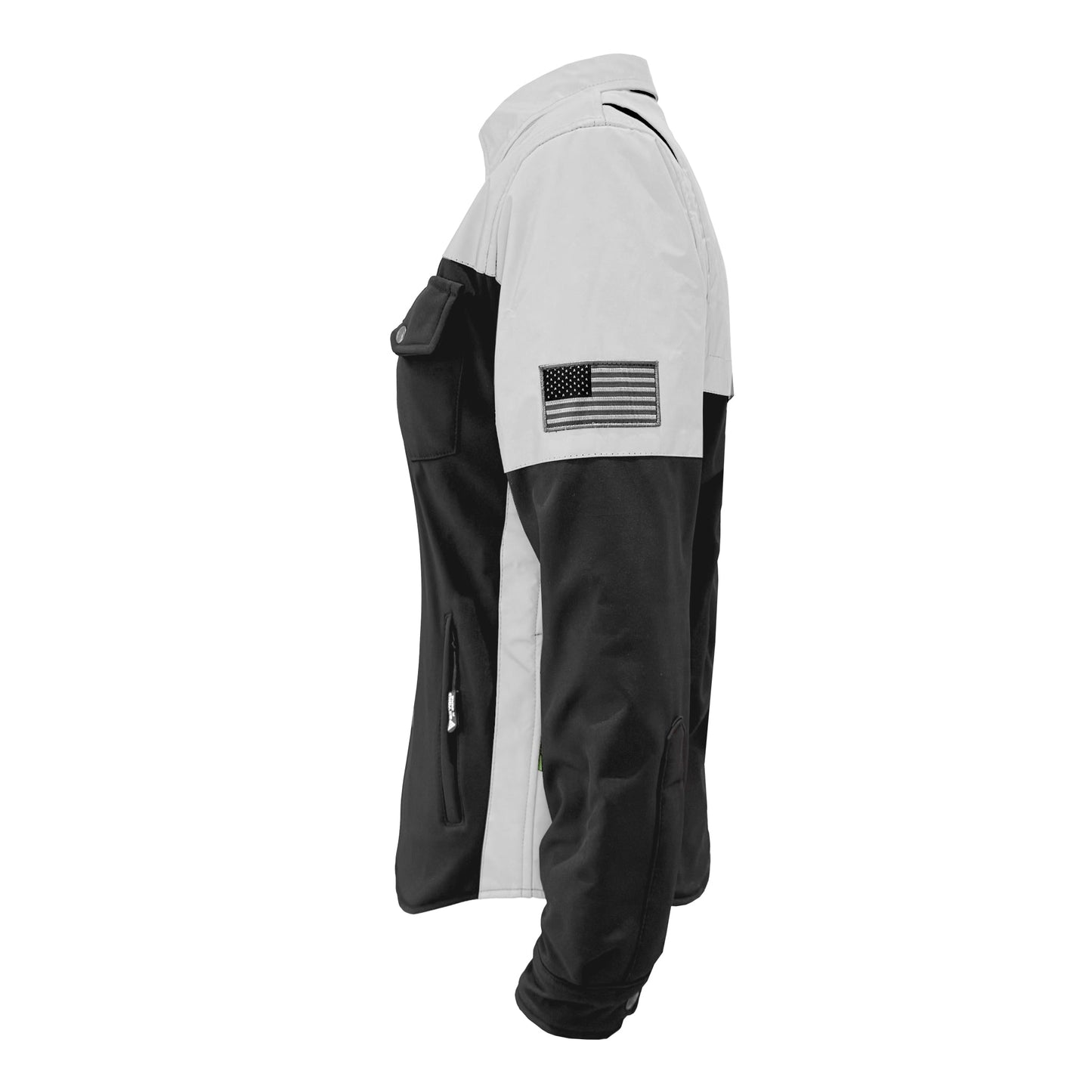 SoftShell Reflective "Alloy Ecplise" Winter Jacket for Women - Black and Silver