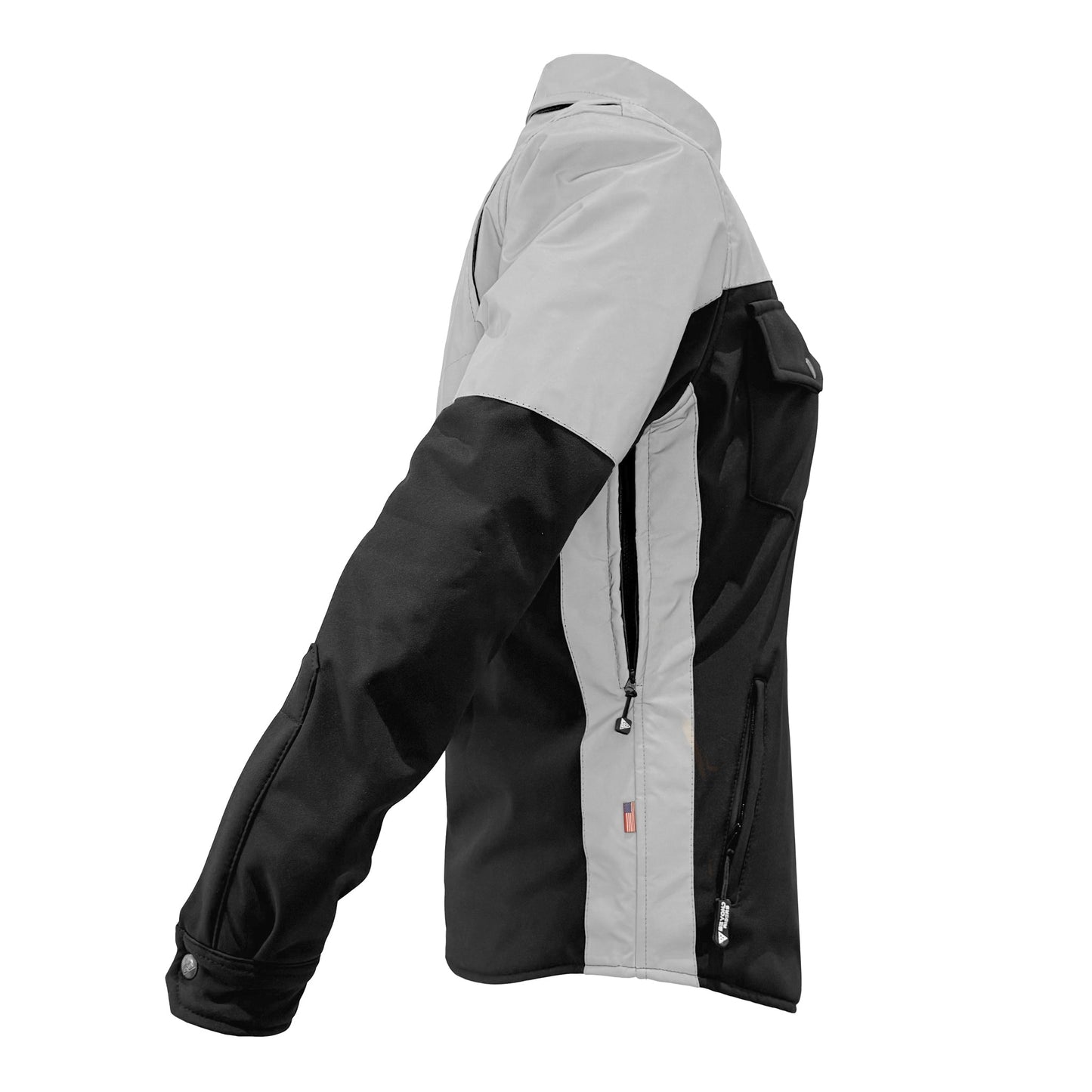 SoftShell Reflective "Alloy Ecplise" Winter Jacket for Women - Black and Silver