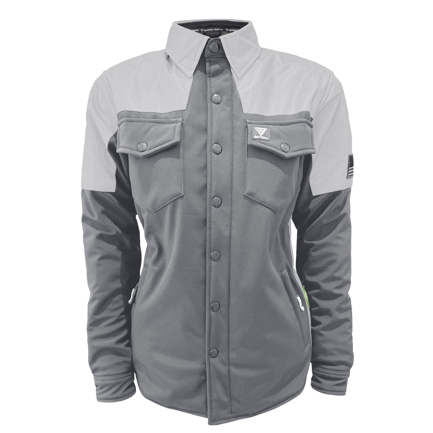 SoftShell Reflective "Twilight Titanium" Winter Jacket for Women - Grey Matte