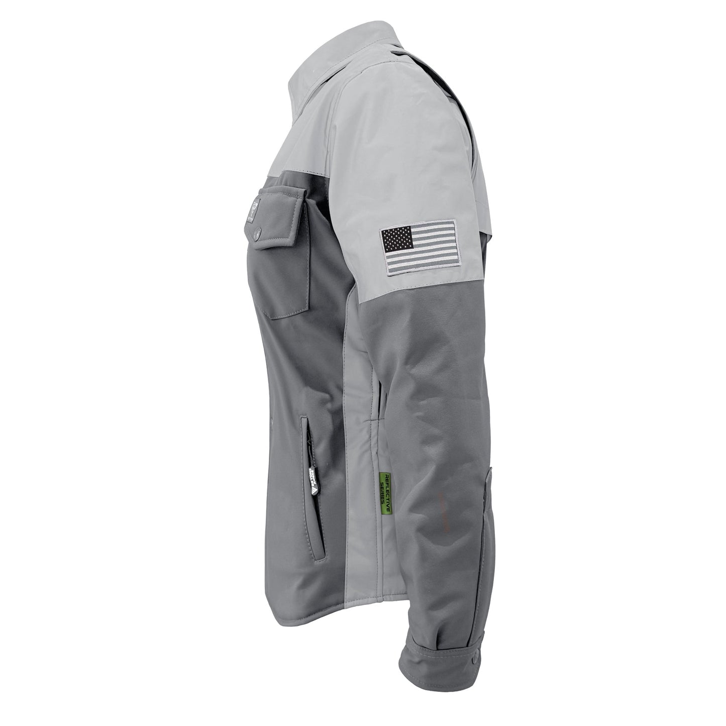 SoftShell Reflective "Twilight Titanium" Winter Jacket for Women - Grey Matte
