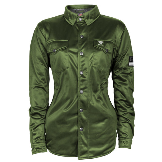 Ultra Protective Shirt for Women - Army Green Solid