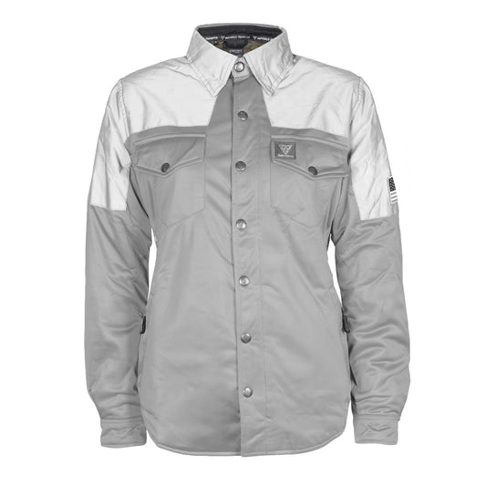Ultra Reflective Shirt "Twilight Titanium" for Women - Gray and Silver