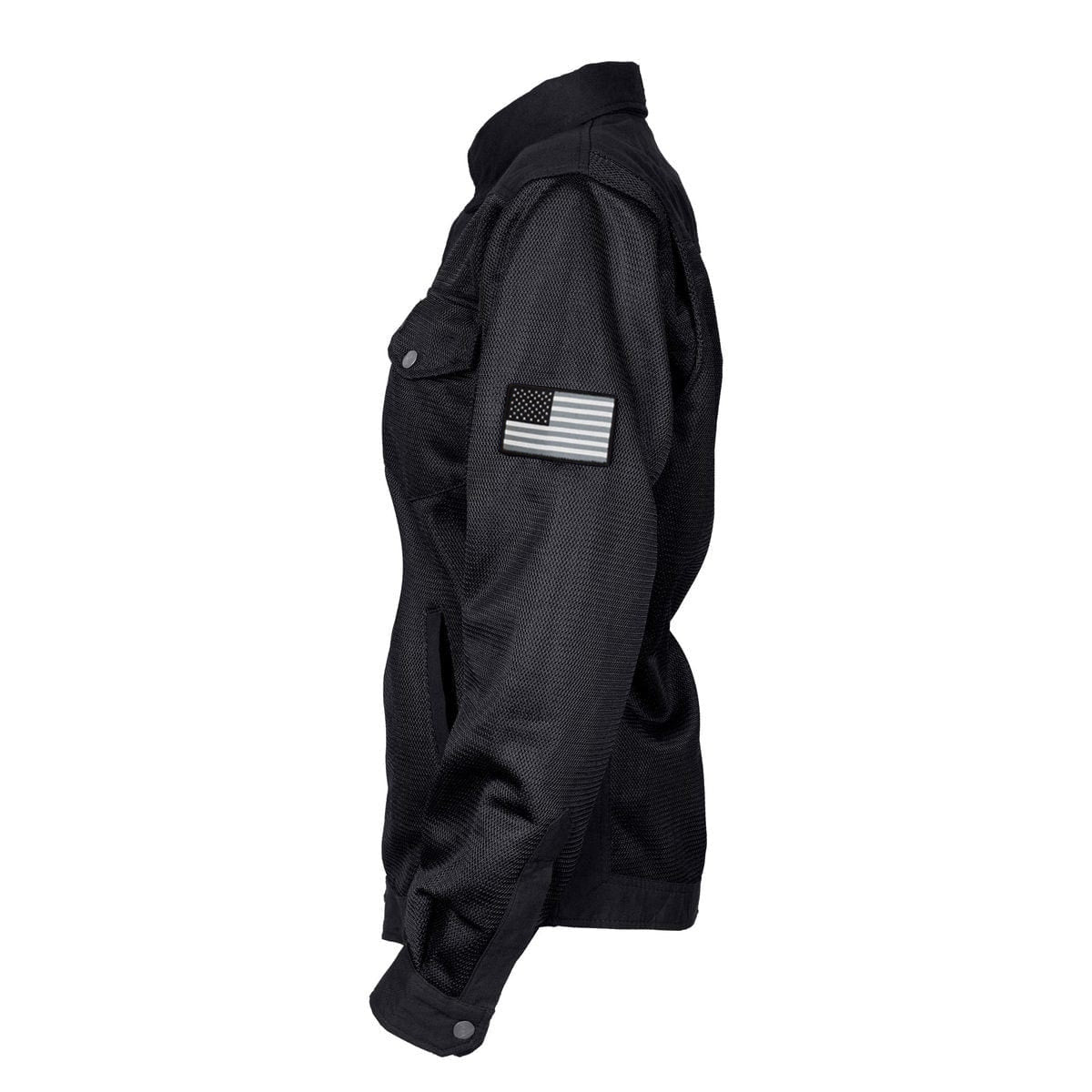 Protective Summer Mesh Shirt for Women - Black Solid