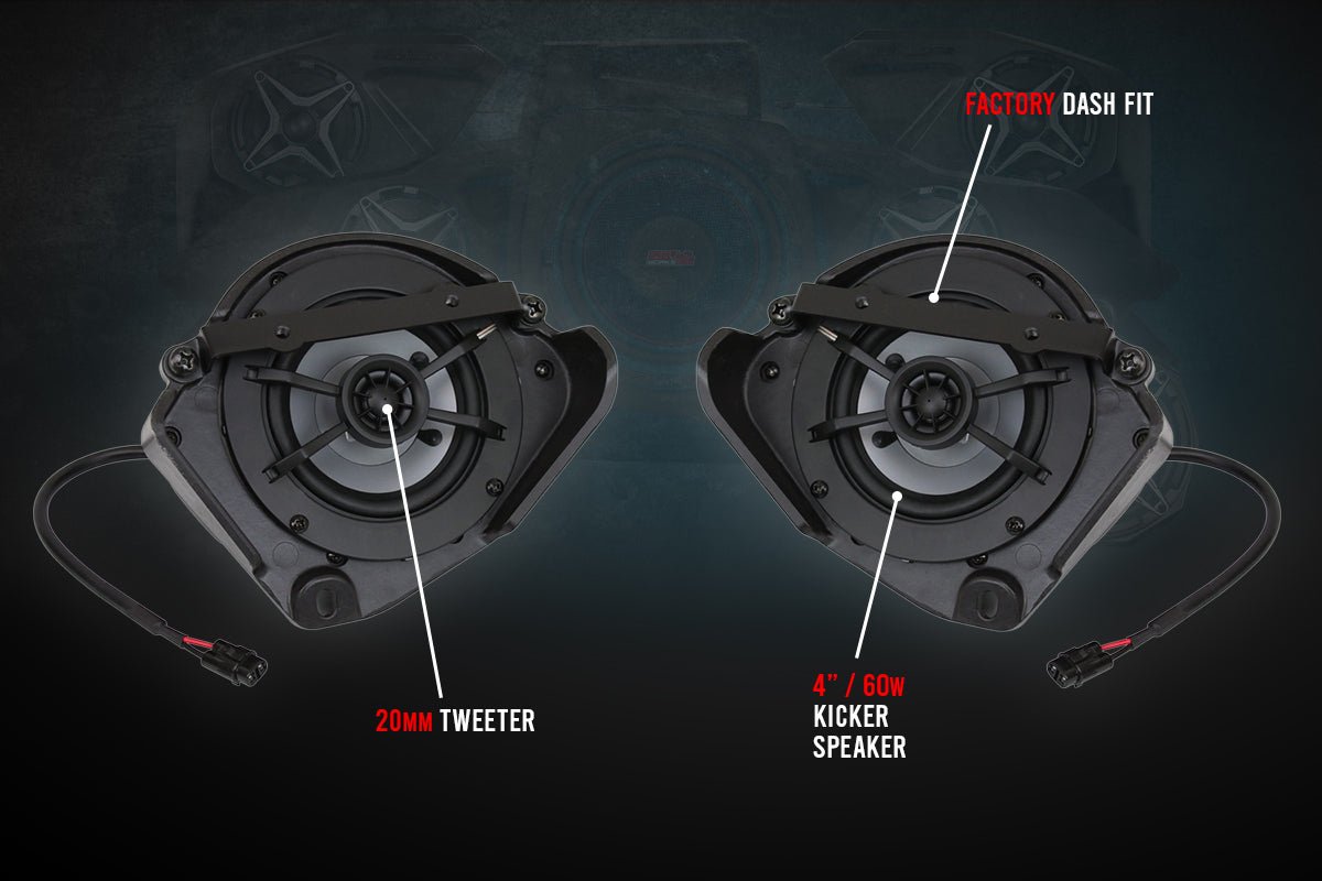 2017-2023 CanAm X3 4in Dash Speakers
